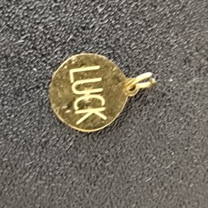 Anhänger LUCK (sehr klein -1cm ca)