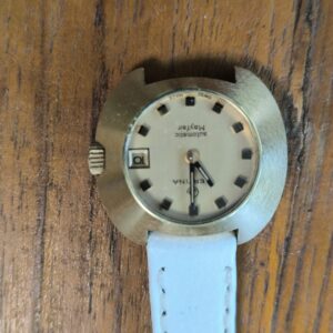 zierliche Damenuhr mit Austauscharmband (Armband nicht in Halterung, Stift vorhanden)